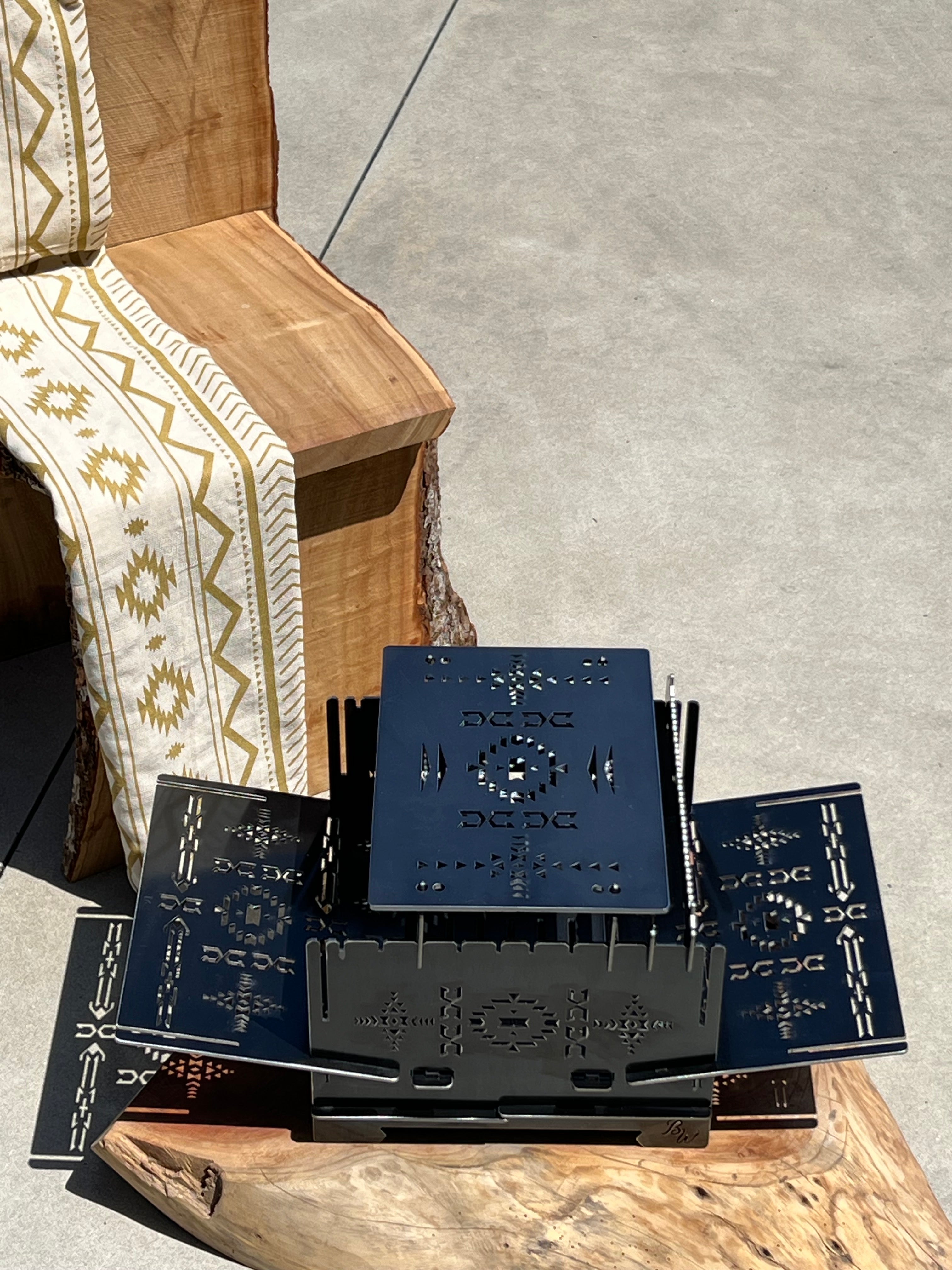 グリル鉄板L オルテガ柄 4.5㎜厚(オプション部品)
