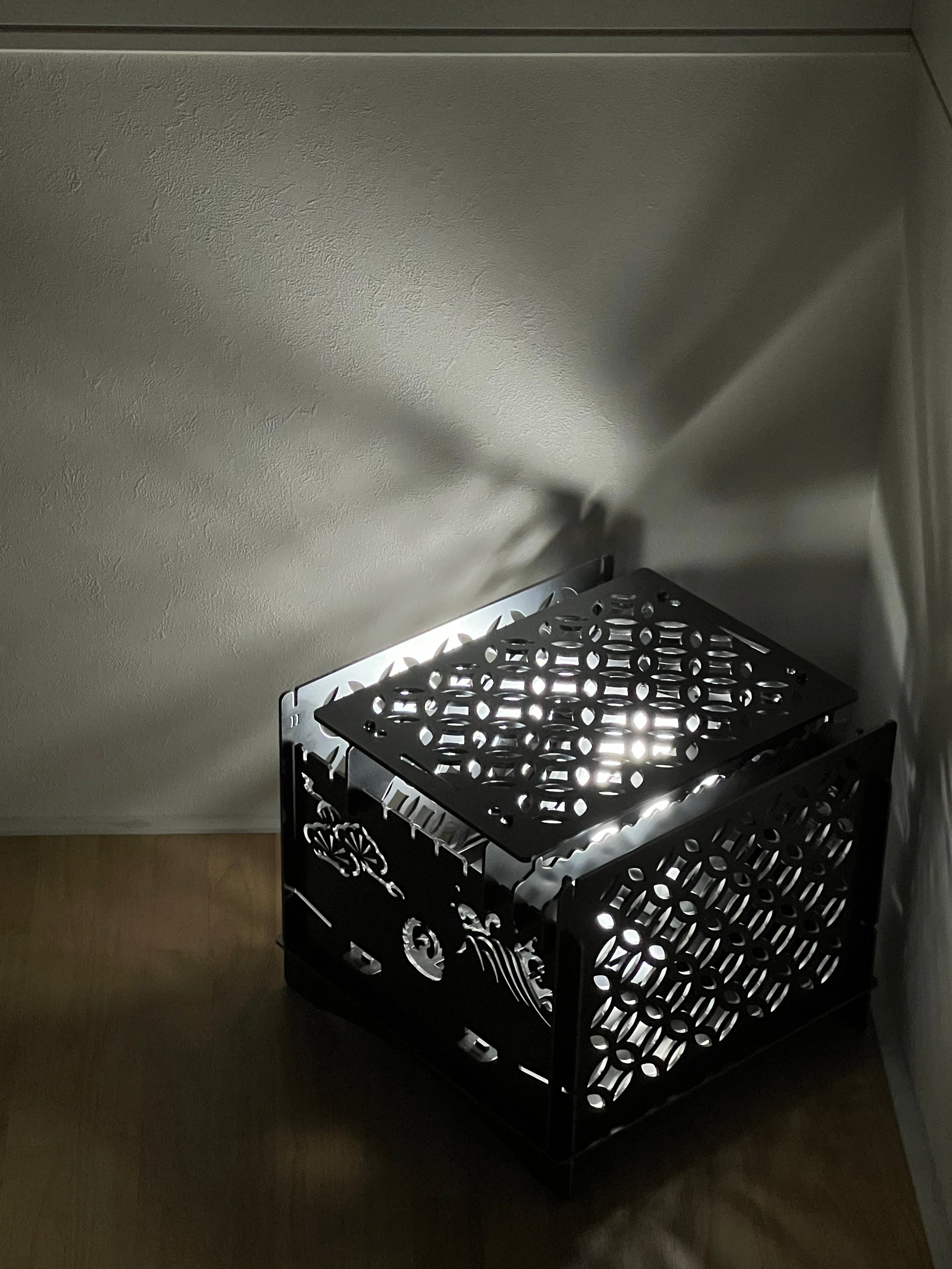 グリル鉄板L和柄 4.5㎜厚(オプション部品)