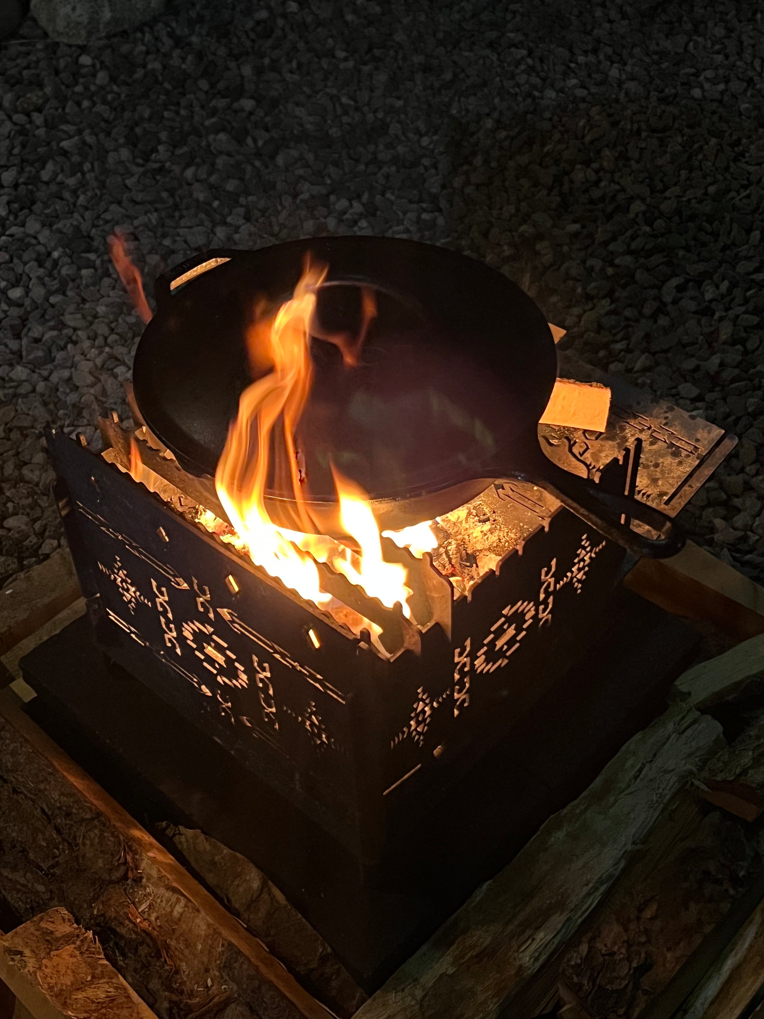【3WAY焚き火BOX】オルテガ柄タイプスタンダードセット